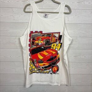 Vintage NASCAR 90’s Bill Elliott McDonald’s Racing Tank Top Size XL Delta